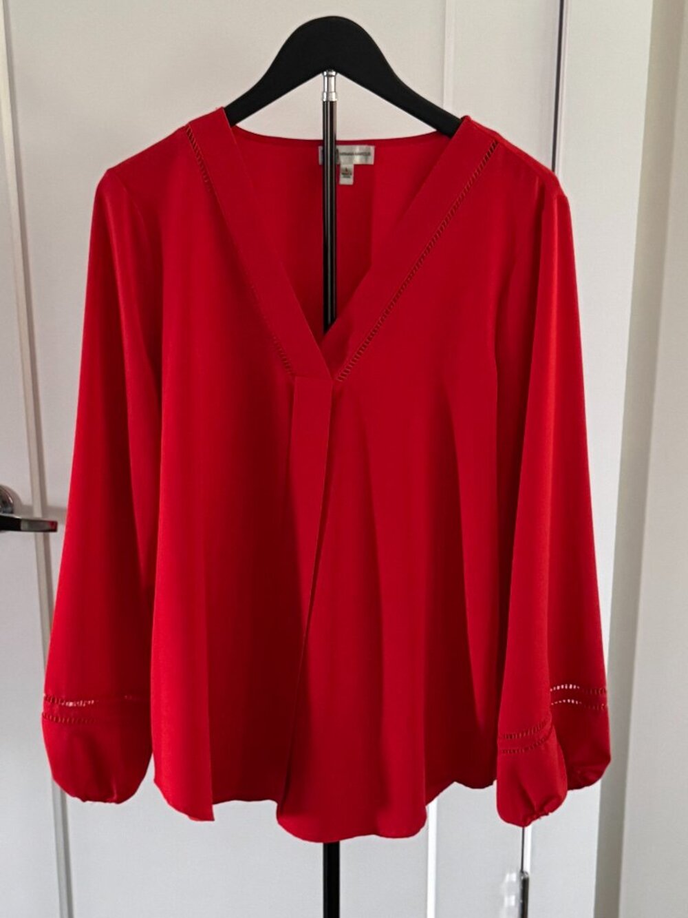 Neiman Marcus Tunic Blouse - Red Size Large